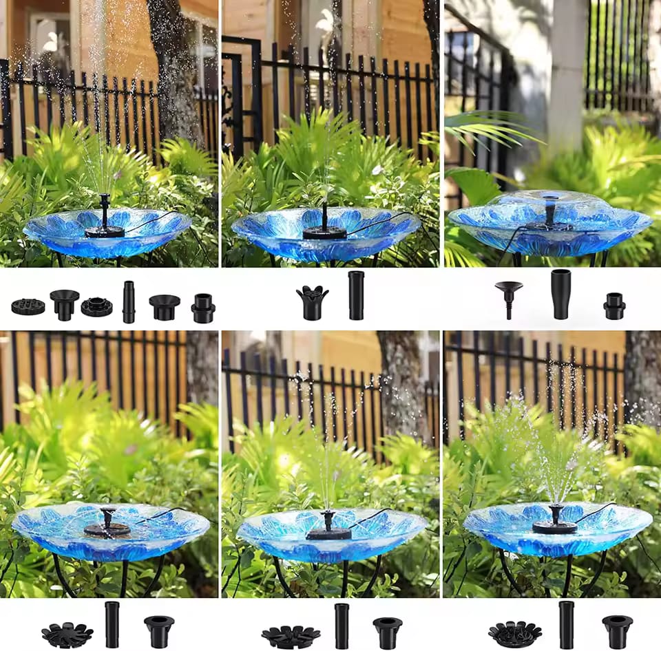 Solar Water Fountain Pool Pond Waterfall Fountain