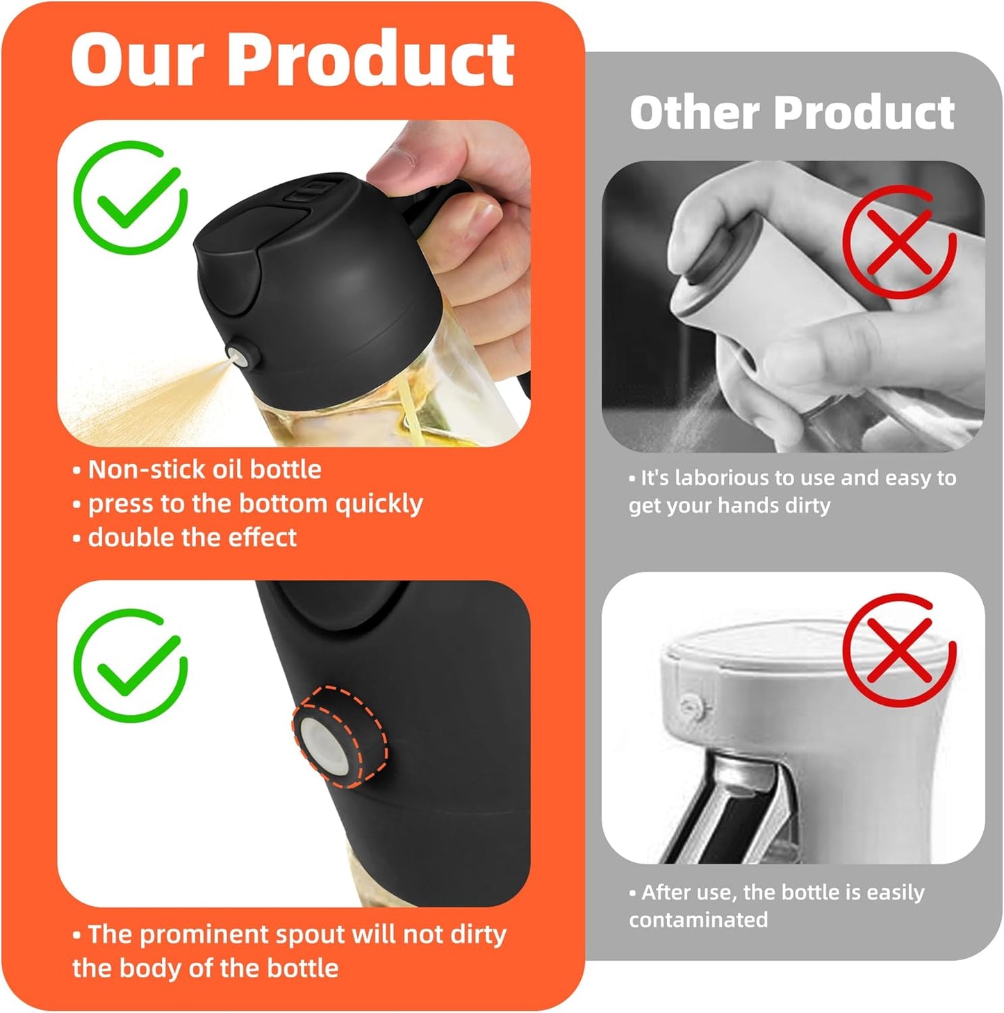 Glass Olive Oil Sprayer for Cooking