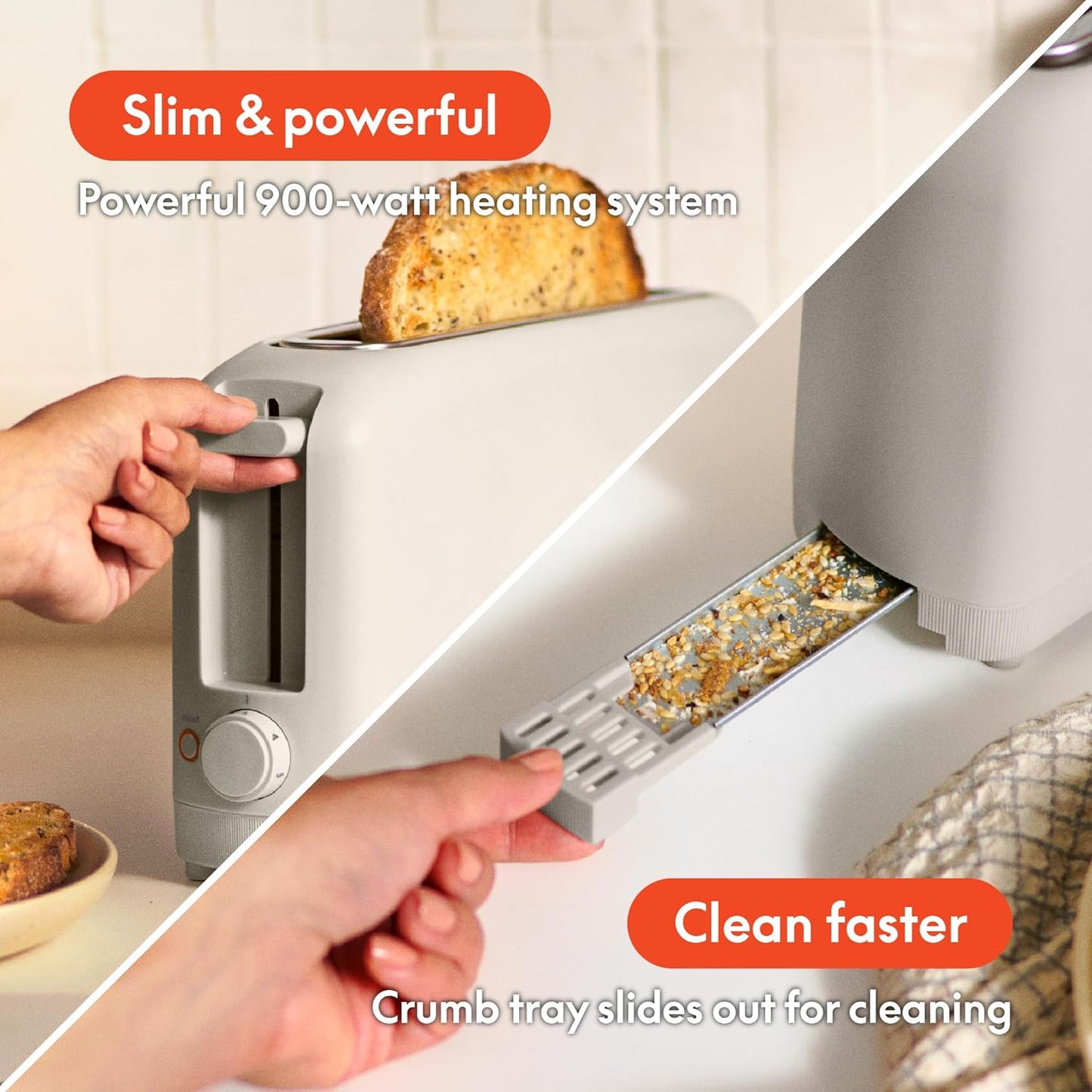 2 Slice Slim Toaster