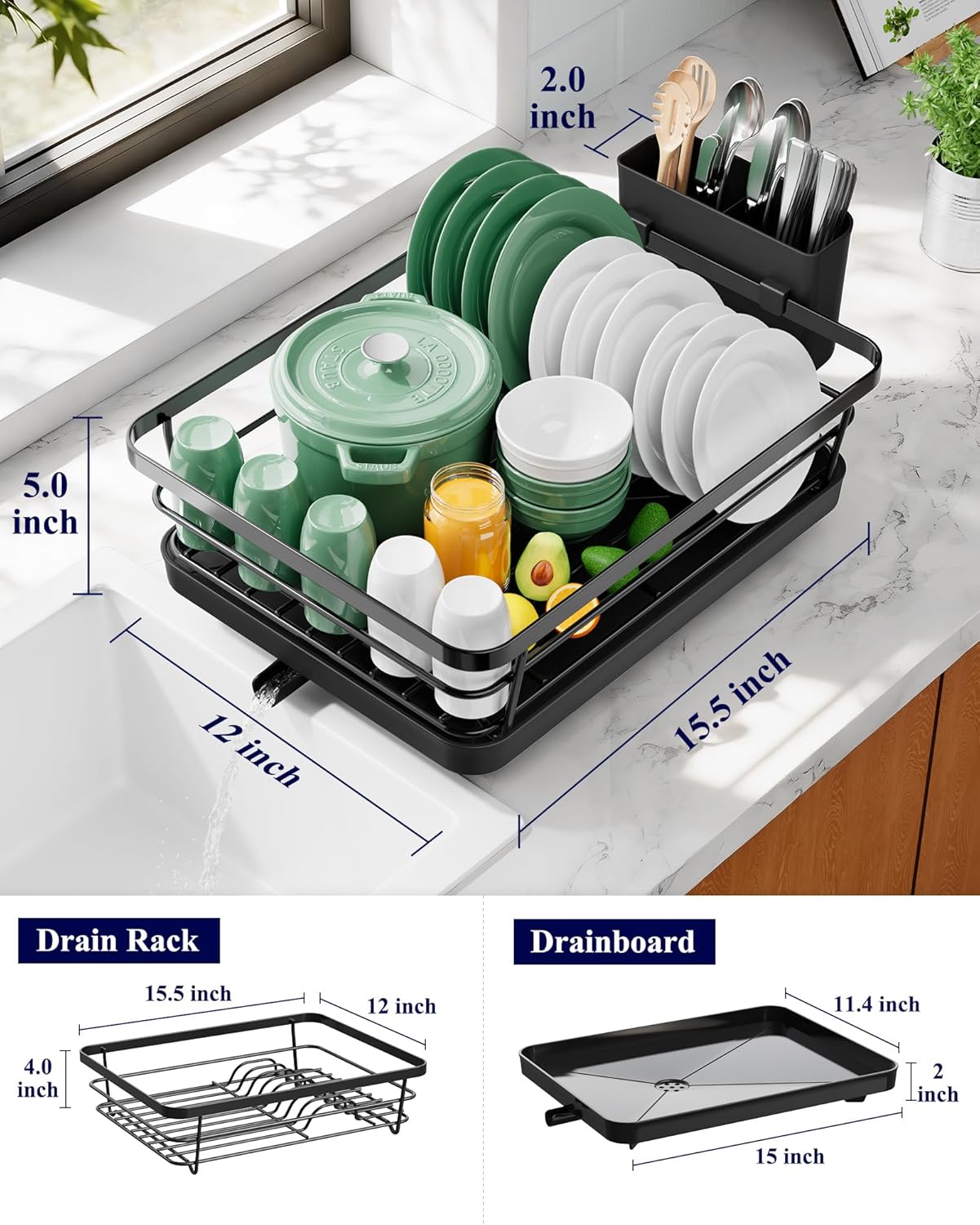 Dish Drying Rack for Kitchen Counter